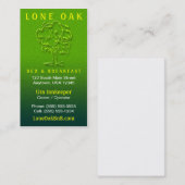 Cartes de visite pour arbres (Devant / Derrière)