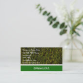 Cartes de visite pour arroseurs de pelouse (Debout devant)