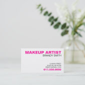 cartes de visite Pour Artistes De Maquillage (Debout devant)