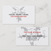 cartes de visite Pour Artistes Du Tatouage (Devant / Derrière)