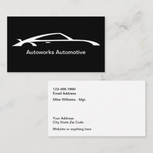 Cartes de visite pour atelier de peinture automobi