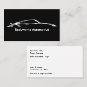 Cartes de visite pour atelier de peinture automobi