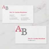 Cartes de visite pour avocat (Devant / Derrière)