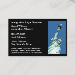 Cartes de visite pour avocat en droit de l'immigra