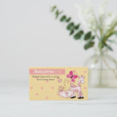 Cartes de visite pour babysitting (Debout devant)