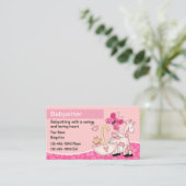 Cartes de visite pour babysitting (Debout devant)