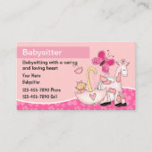 Cartes de visite pour babysitting (Devant)