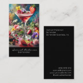 Cartes de visite pour barman (Devant / Derrière)