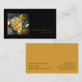 Cartes de visite pour barman (Devant / Derrière)