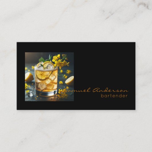 Cartes de visite pour barman (Devant)