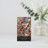 Cartes de visite pour barman (Debout devant)