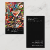 Cartes de visite pour barman (Devant / Derrière)