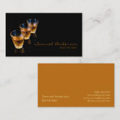 Cartes de visite pour barman (Devant / Derrière)