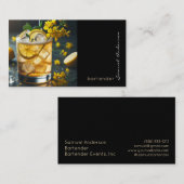 Cartes de visite pour barman (Devant / Derrière)