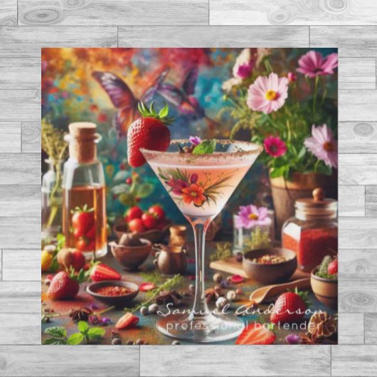 Cartes de visite pour barman