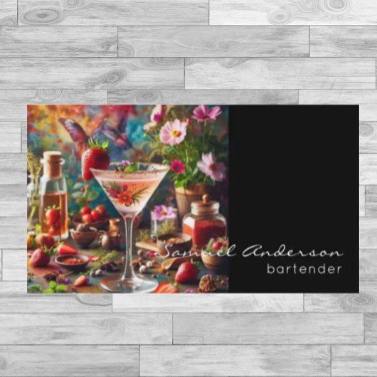 Cartes de visite pour barman