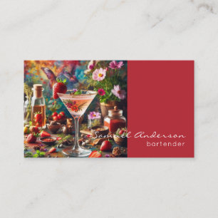 Cartes de visite pour barman