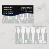 Cartes de visite pour barman (Devant / Derrière)