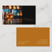 Cartes de visite pour barman (Devant / Derrière)