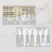 Cartes de visite pour barman (Devant / Derrière)