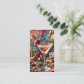Cartes de visite pour barman (Debout devant)