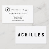 Cartes de visite pour Baskets et boutique de vêtem (Devant / Derrière)