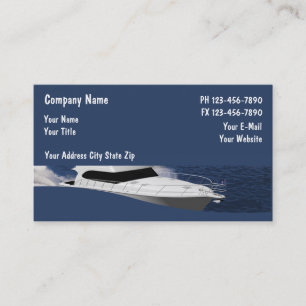 Cartes de visite pour bateau