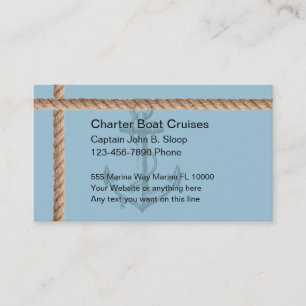 Cartes de visite pour bateau de location