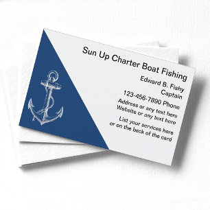 Cartes de visite pour bateau de pêche