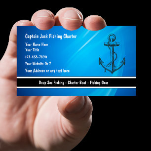 Cartes de visite pour bateau de pêche