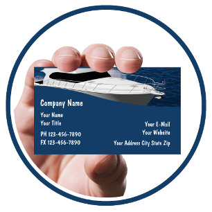 Cartes de visite pour bateaux