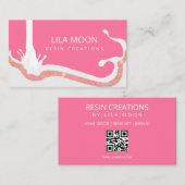 Cartes de visite pour bijoux en résine époxy (Devant / Derrière)