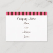 Cartes de visite pour boulangerie de Cupcakes (Dos)