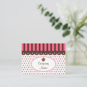 Cartes de visite pour boulangerie de Cupcakes (Debout devant)