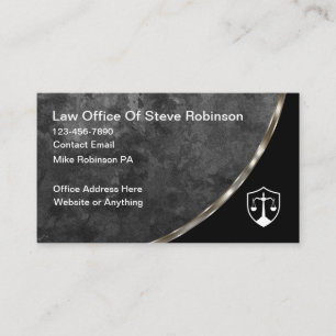 Cartes de visite pour cabinet d'avocat élégant