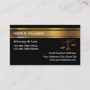 Cartes de visite pour cabinet d'avocat élégant