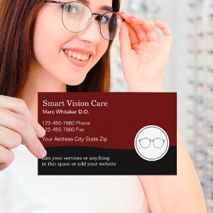 Cartes de visite pour cabinet d'ophtalmologie