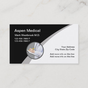 Cartes de visite pour cabinet médical moderne