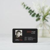 Cartes de visite pour café (Debout devant)