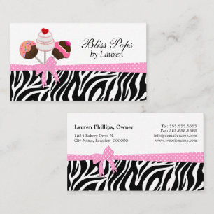 Cartes de visite pour Cake Pops