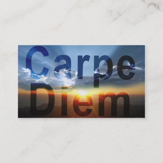 Cartes de visite pour Carpe Diem Coaching (Devant)