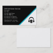 Cartes de visite pour centre d'appel de service cl (Devant / Derrière)