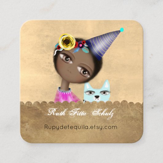 Cartes de visite pour chats (Devant)