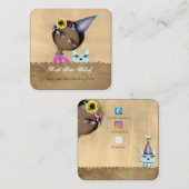 Cartes de visite pour chats (Devant / Derrière)