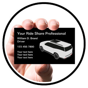 Cartes de visite pour chauffeur de covoiturage bri