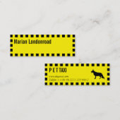 Cartes de visite pour chauffeur de taxi animal (Devant / Derrière)