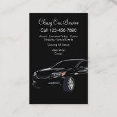 Cartes de visite pour chauffeur Uber de service de (Devant)