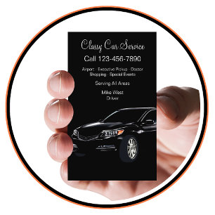 Cartes de visite pour chauffeur Uber de service de
