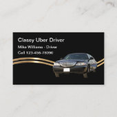 Cartes de visite pour chauffeur Uber indépendant e (Devant)