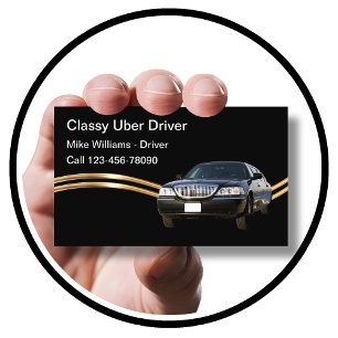 Cartes de visite pour chauffeur Uber indépendant e